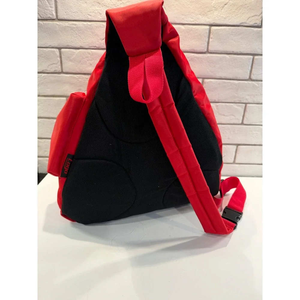 Logo Arkansas Razorbacks Sling Backpack Mens Womens Red Nylon Crossbody Bag NCAA